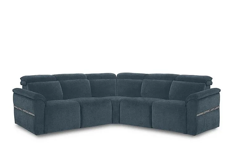 Dolomite Large Fabric Corner Sofa - Hudson Ocean