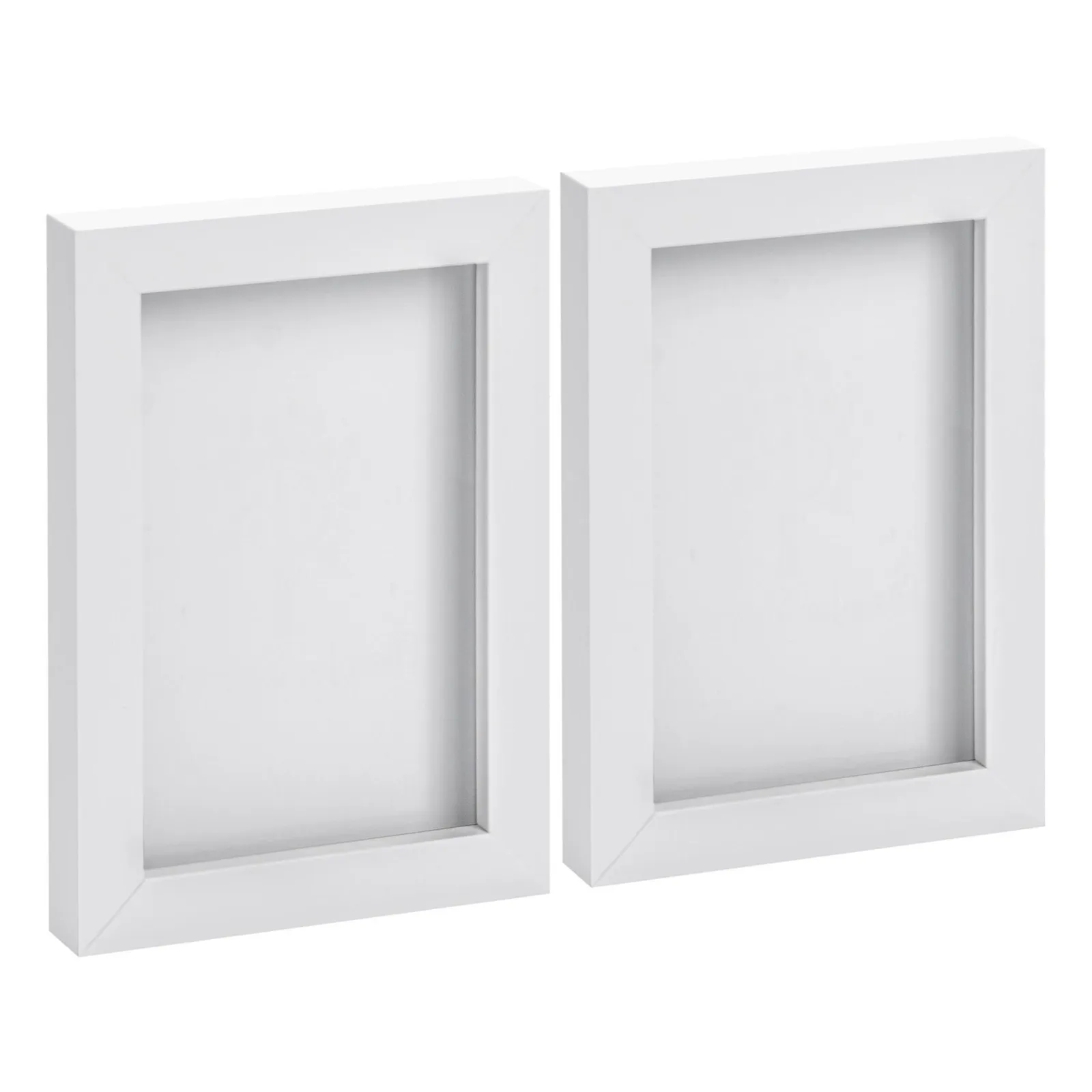Nicola Spring Photo Frames - 4" x 6" - Pack of 2 in White 1