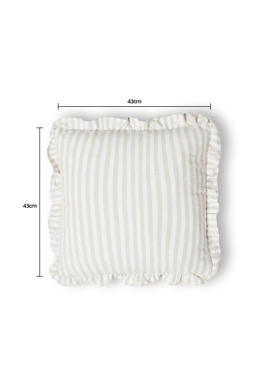 BHS Rustic Stripe Cushion in Natural 3