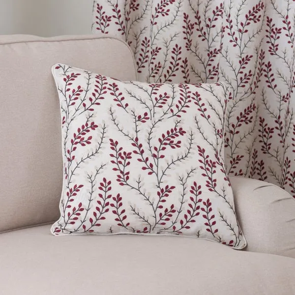 Shimla Embroidered Floral Pencil Pleat Curtains 6