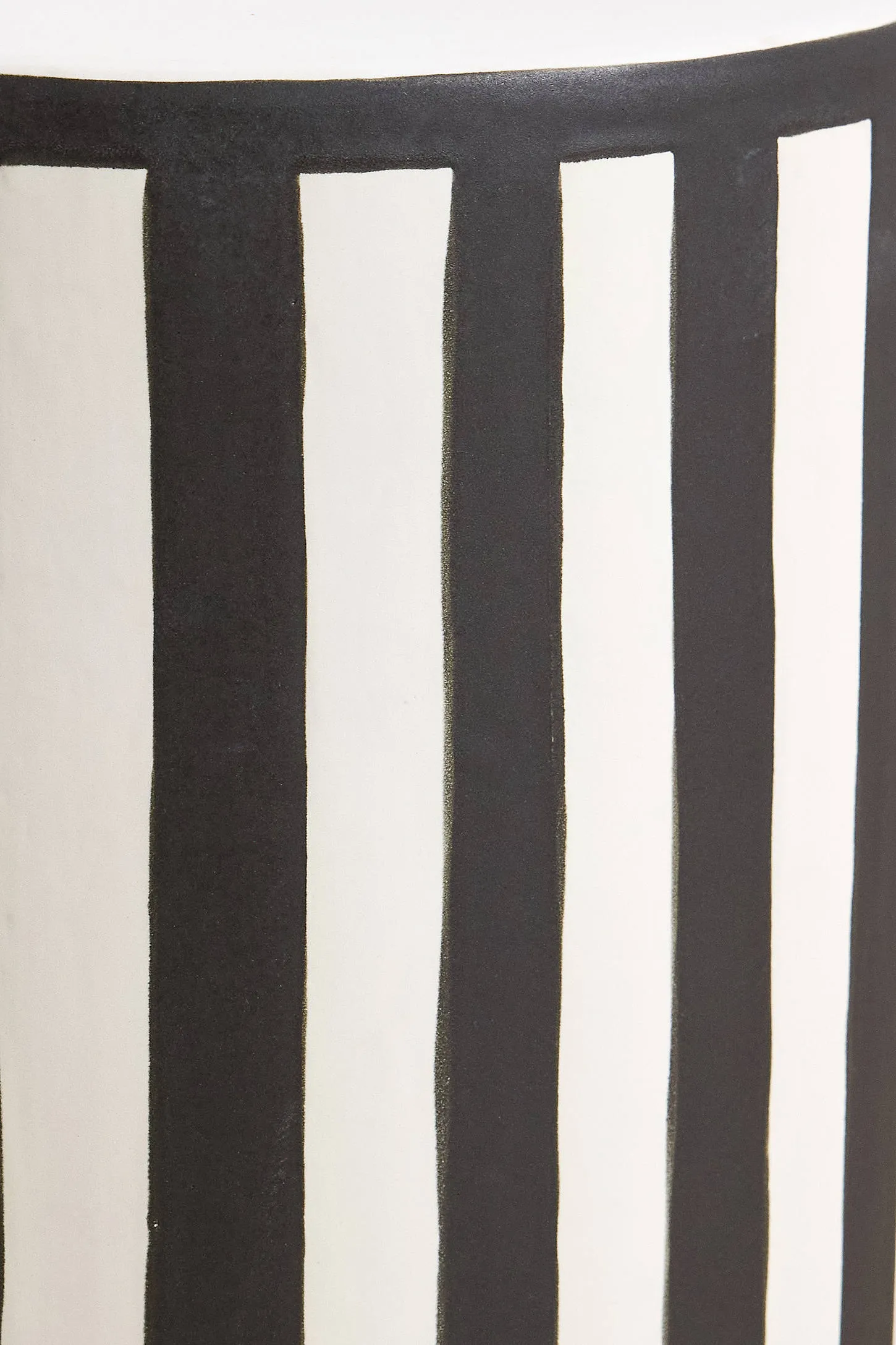 Black & White Striped Side Table 4