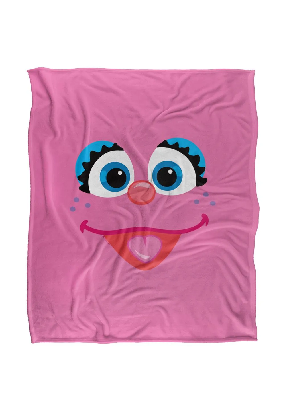 Sesame Street Abby Face Silky Touch Super Soft Throw Blanket 152 X 127 cm in White