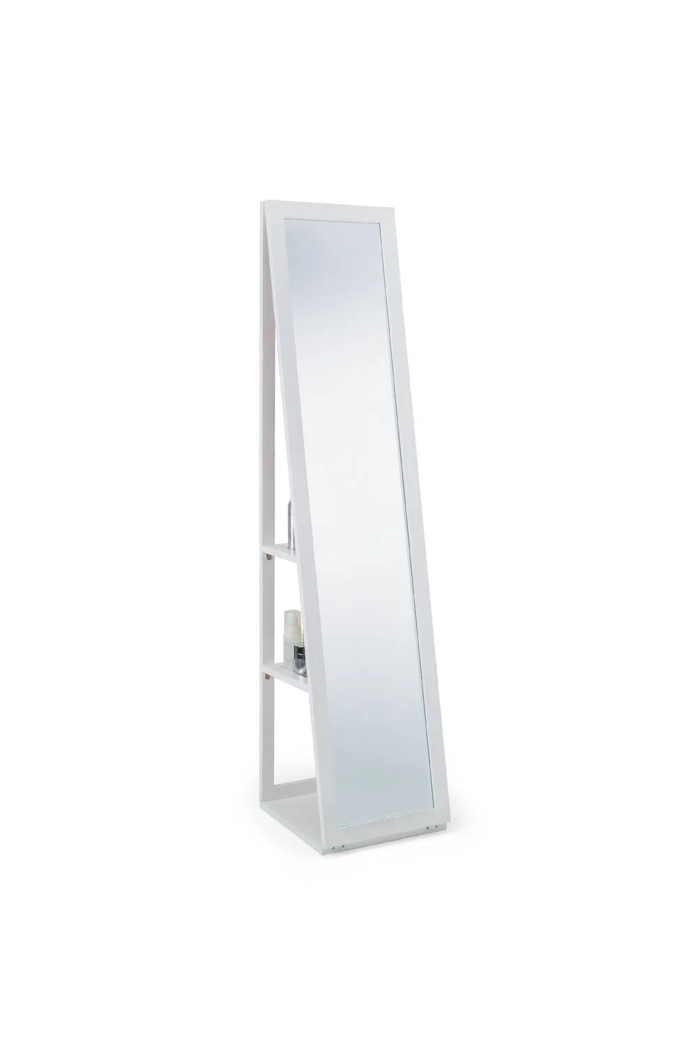 Julian Bowen Fresco Storage Mirror with Shelving in White 2
