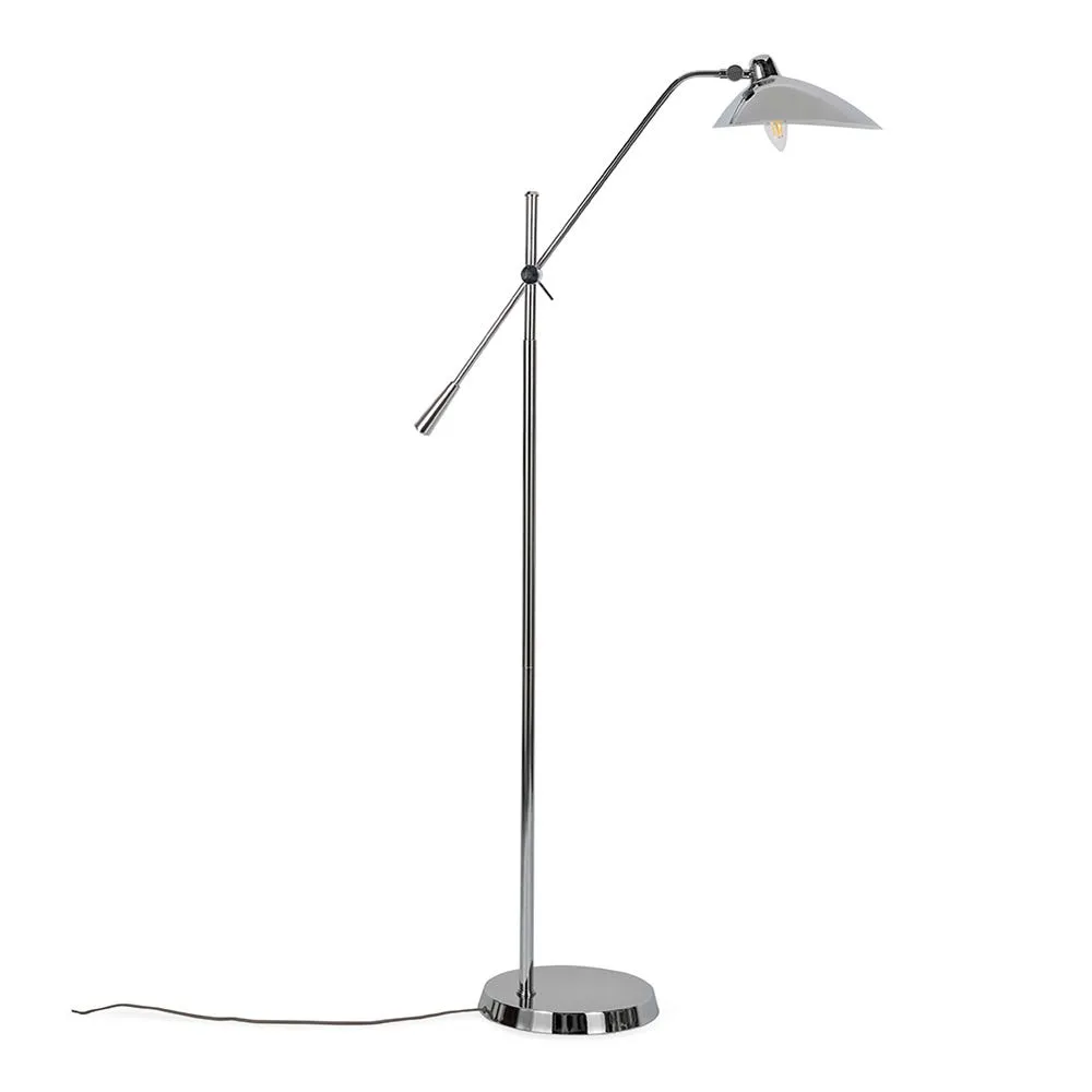 Heal's Milton Floor Lamp Polished Chrome 2