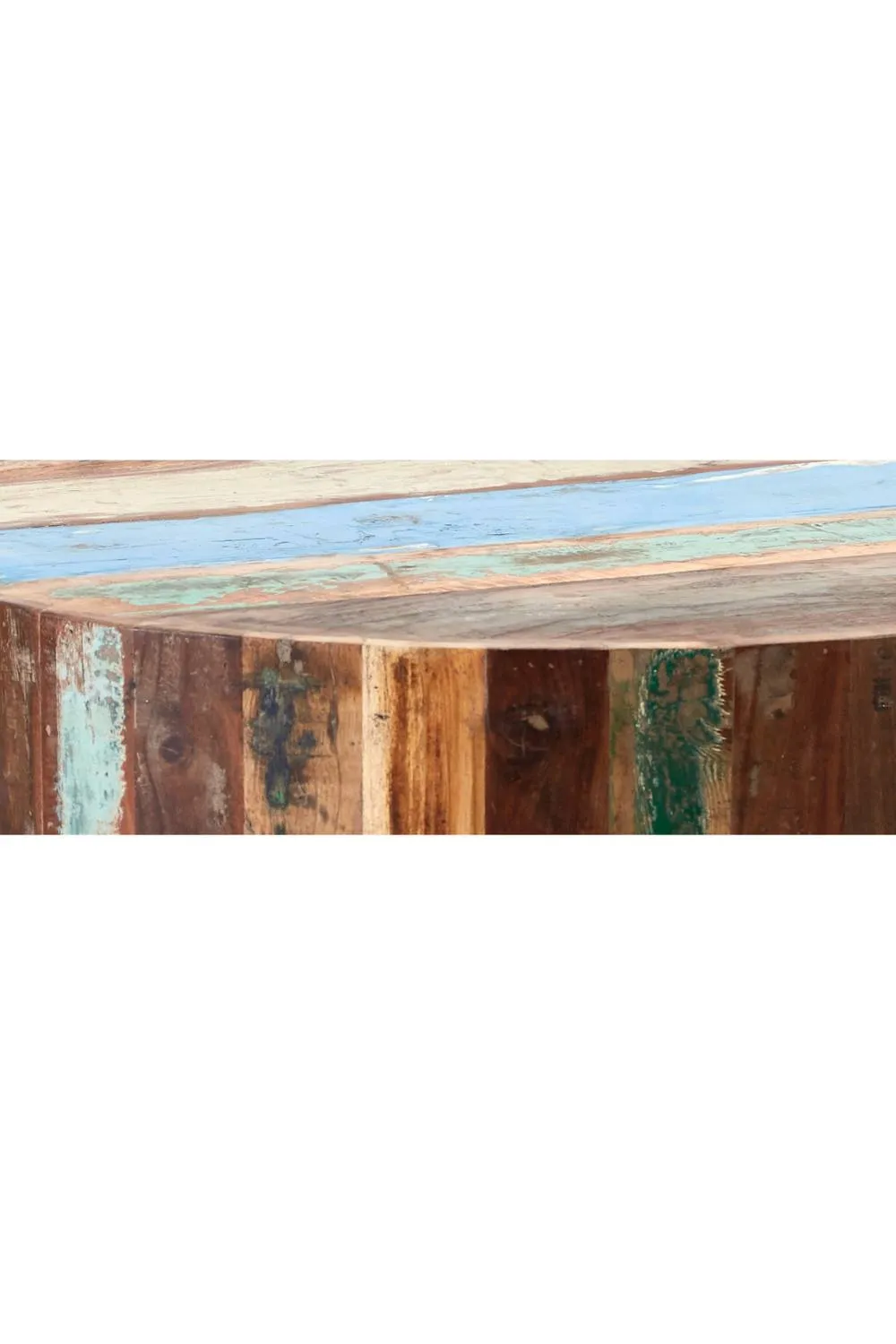 IH Design Jeilyn Reclaimed Boat Nests of 3 Stools for Living Room & Dining Room in Brown 5