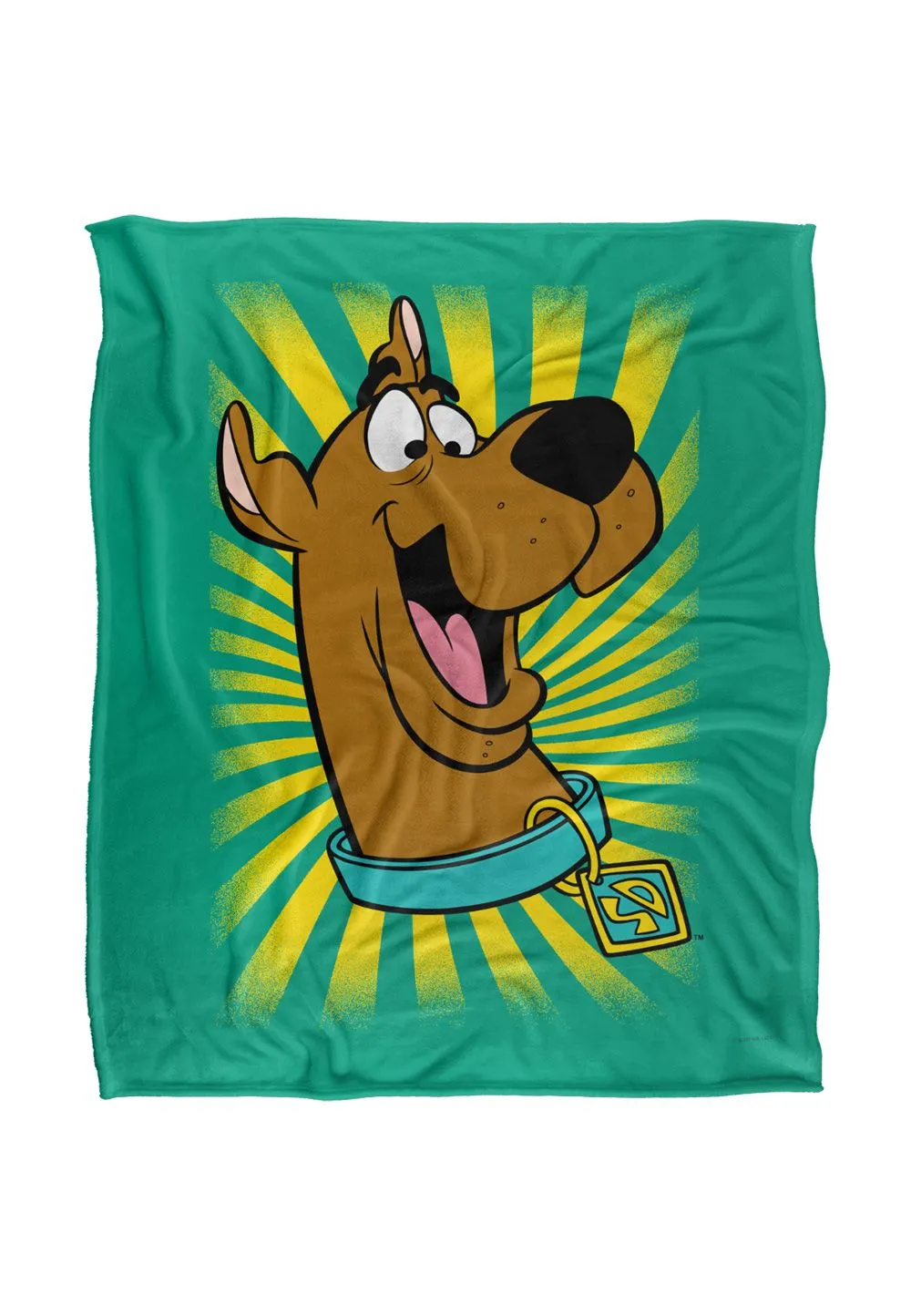 Scooby-Doo! Scooby-Doo Burst Logo Silky Touch Super Soft Throw Blanket 152 X 127 cm in White