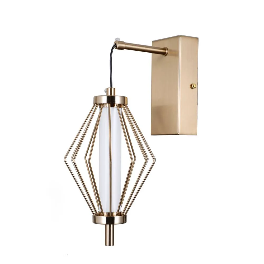 Netlighting Sevil Diamond Wall Lamp Gold 3000K Warm White