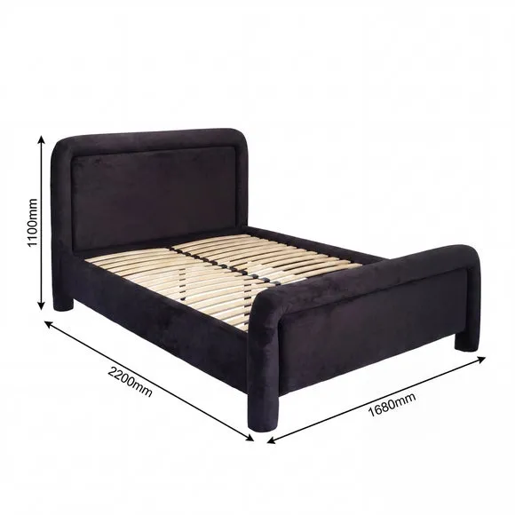 Leonnie Textured Bed Frame 4