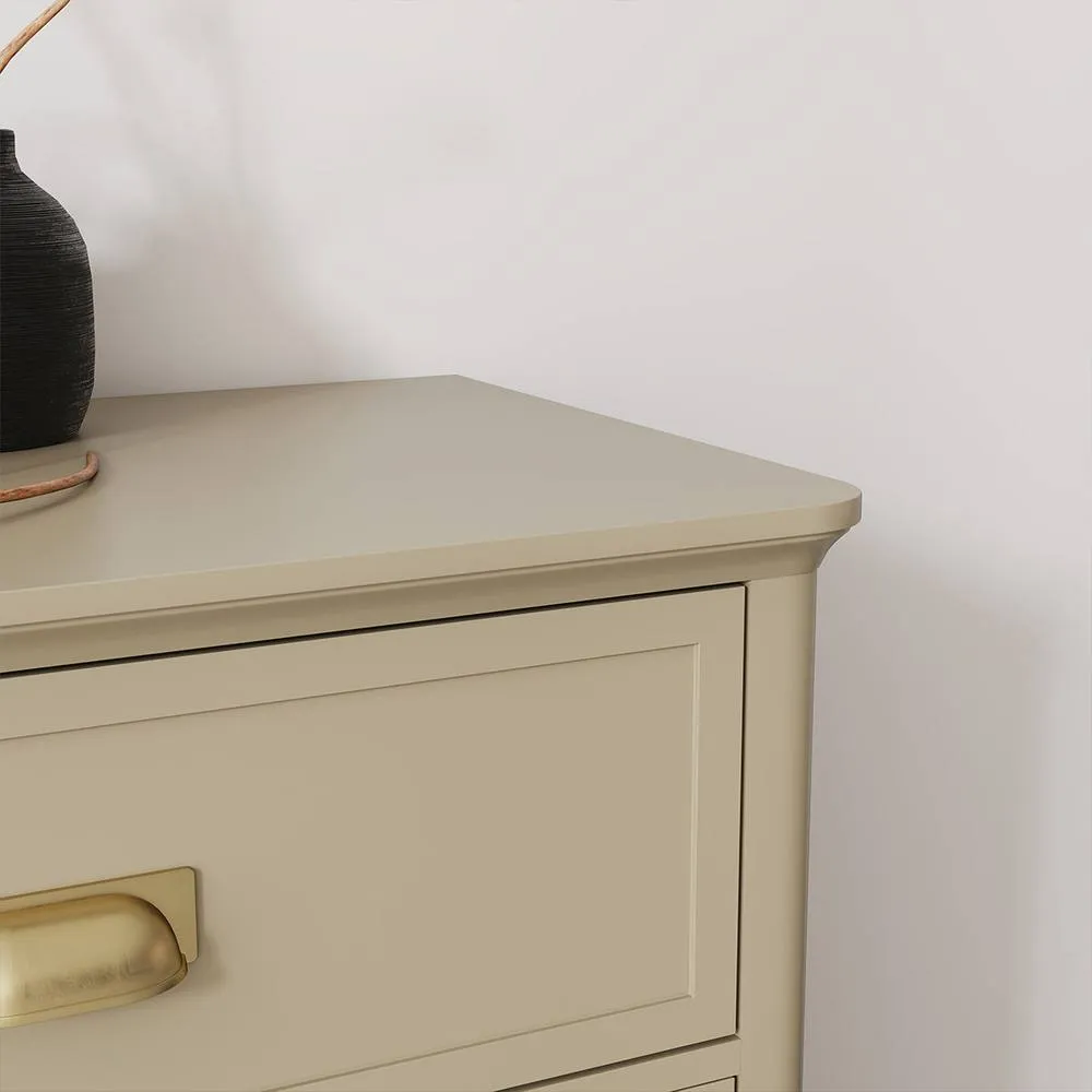 Melody Maison Large 6 Drawer Chest Of Drawers - Lawrence Taupe Range in Beige 4