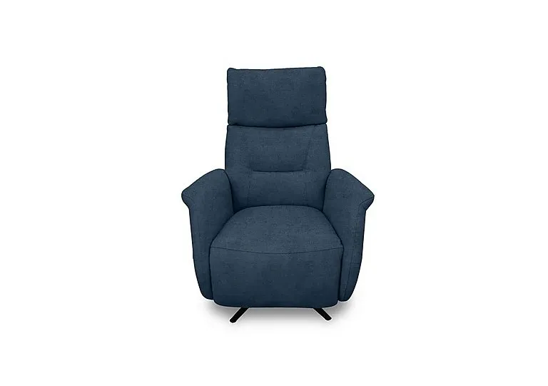 Designer Chair Collection Dusseldorf Fabric Power Recliner Swivel Chair - Silverish Blue