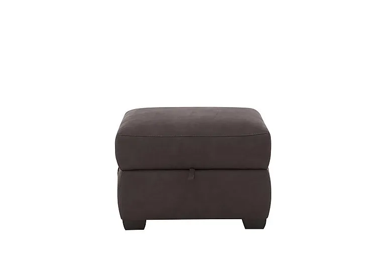 Optimus Fabric Storage Footstool - Dark Grey