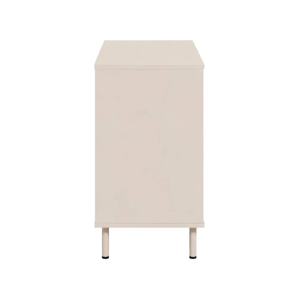 sweeek Chest of 6 drawers wood decor & metal in Beige 6