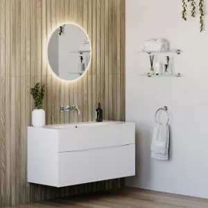 Sensio Valora Round Cool White LED Bathroom Mirror - 600mm 2