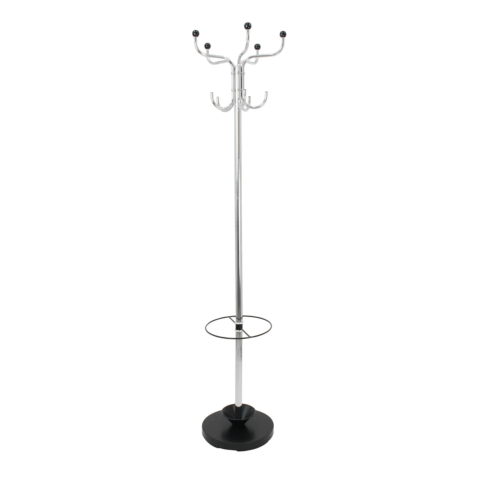 Chrome Hat and Coat Stand Chrome