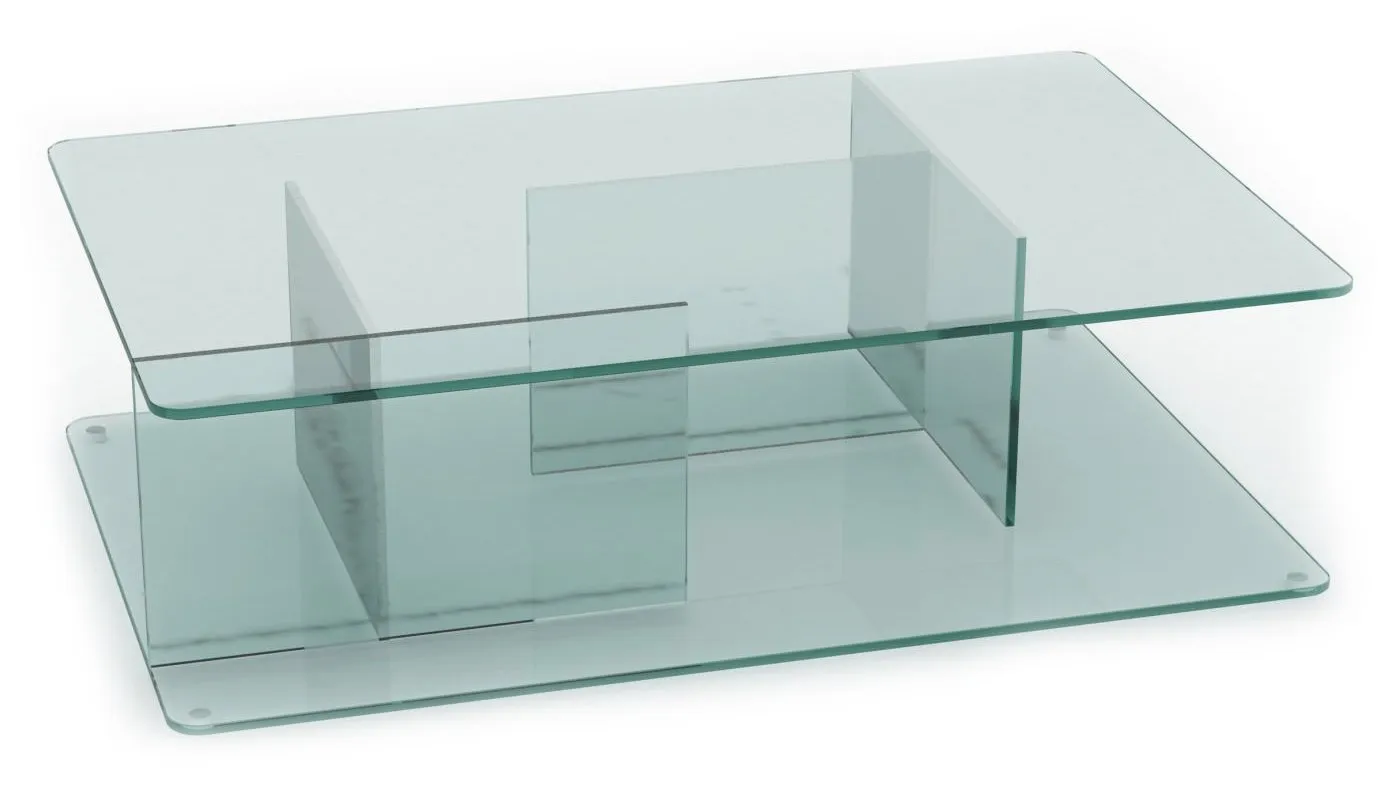 Case Lucent Coffee Table Clear Glass 1