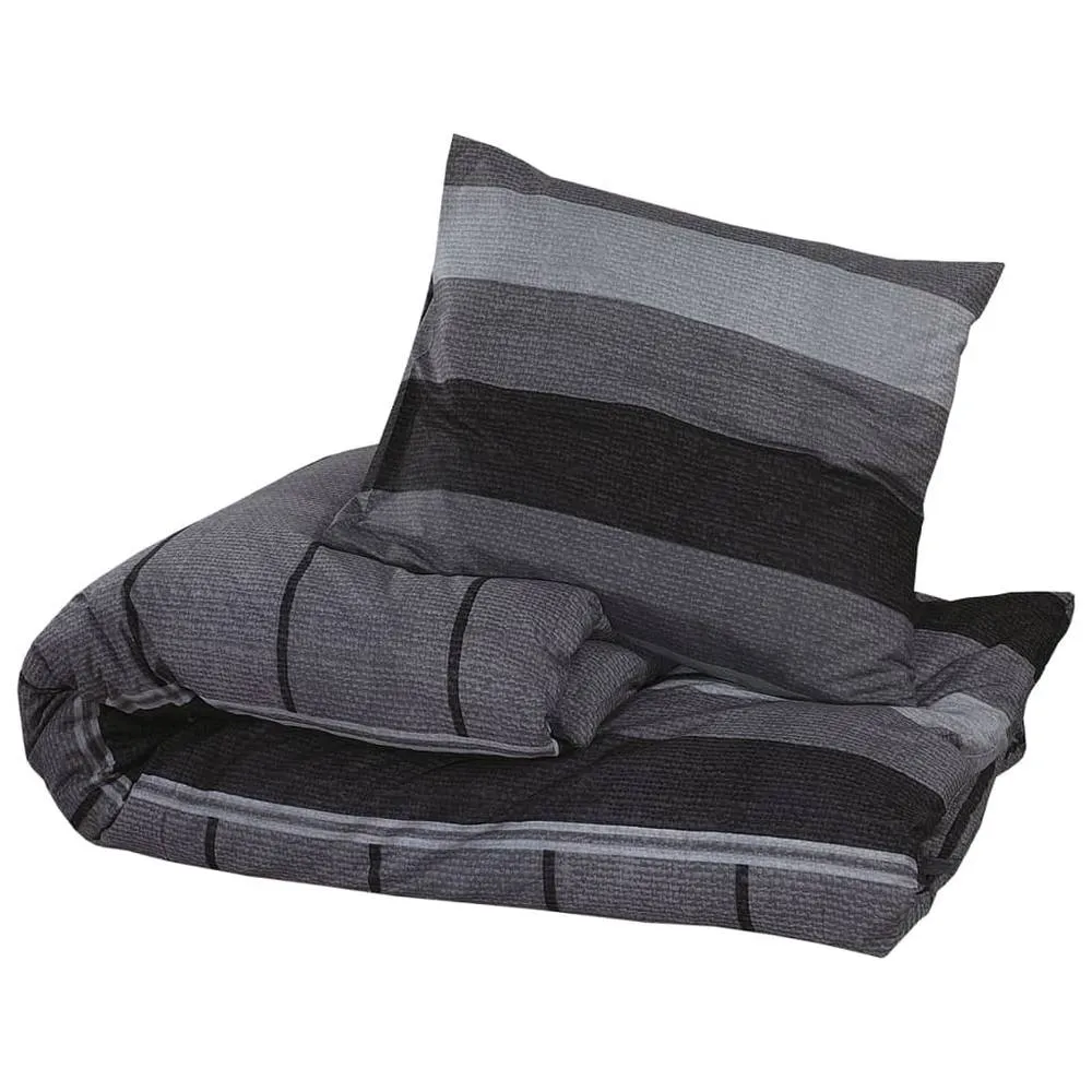Berkfield Home Elegant Duvet Cover Set Dark Grey 260x240 cm Cotton