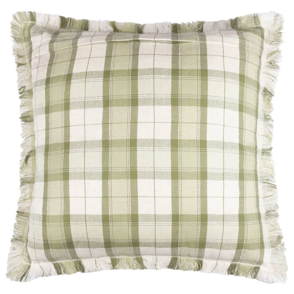 Voyage Maison Arrochar Tartan Woven Indoor/Outdoor Cushion in Green 3
