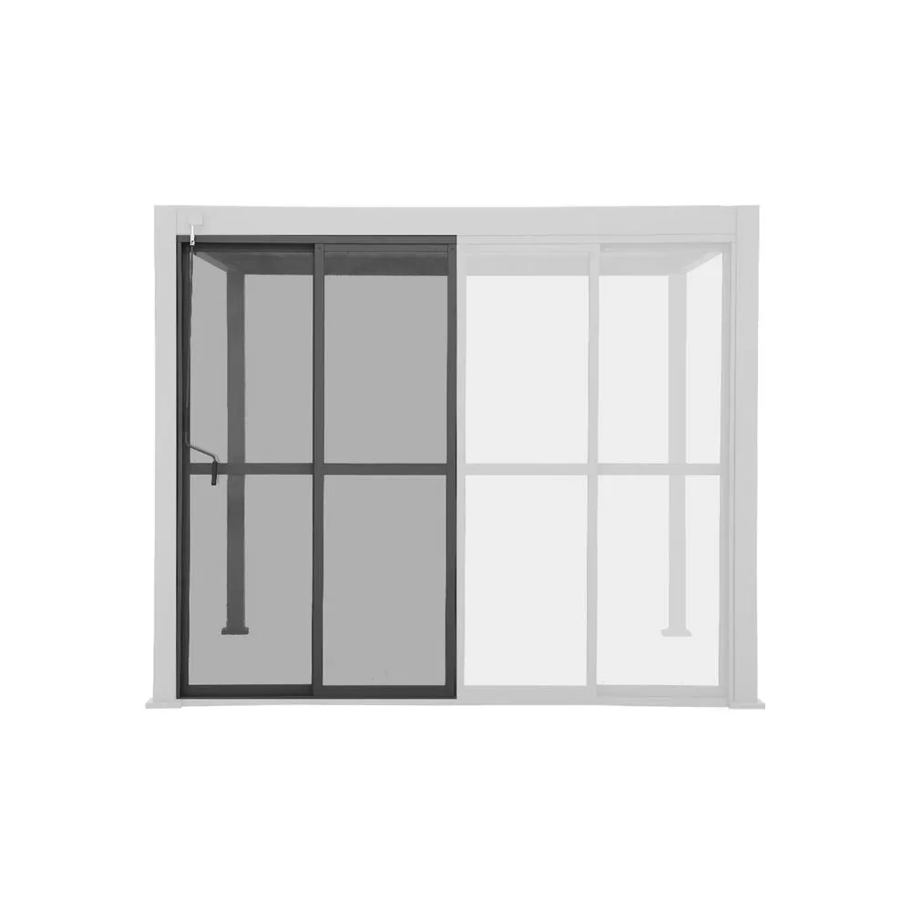 sweeek Sliding door aluminium 3m for Triomphe pergola in Dark Grey 6