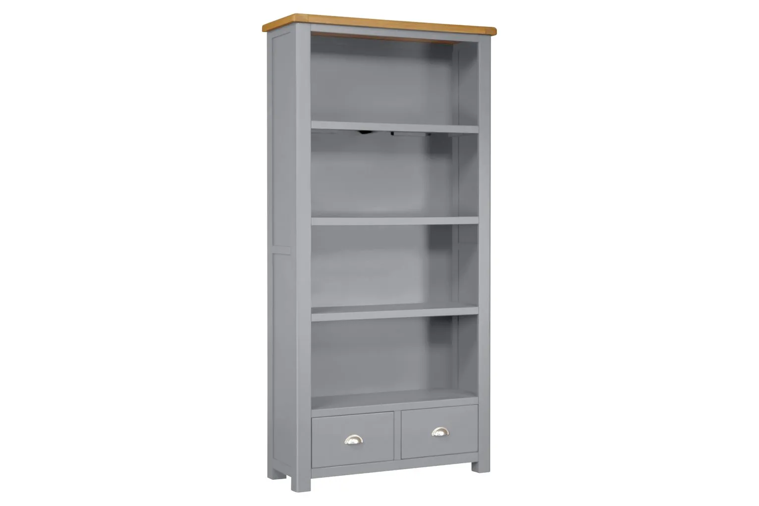 Habitat Kent 2 Drawer Bookcase - Light Grey