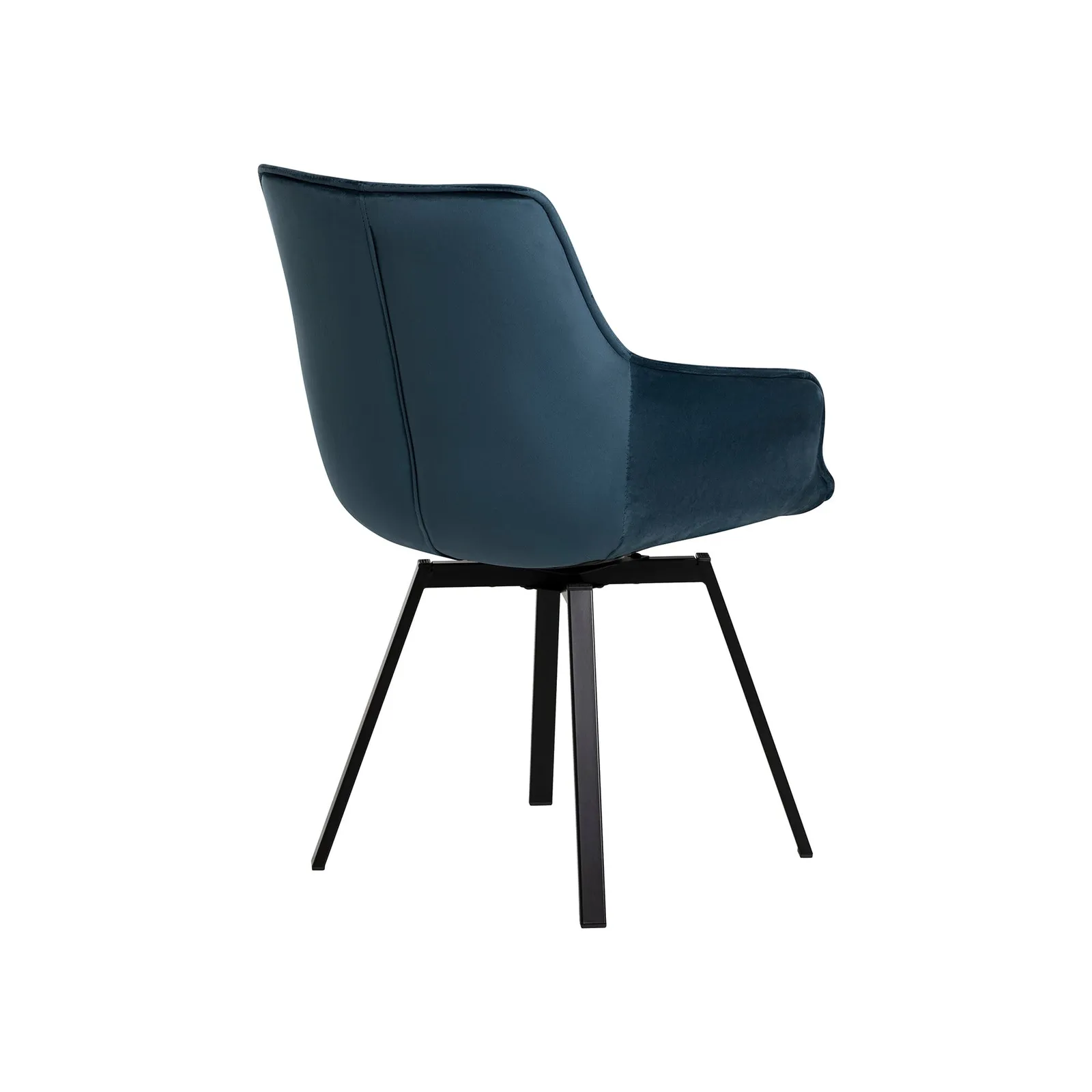 Jasper Leisure Dining Chair With Arms, Blue Velvet | Barker & Stonehouse 5