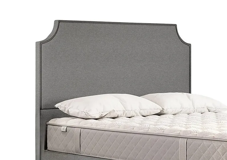 Tate Floor Standing Headboard - Double - Wool Silver Fox