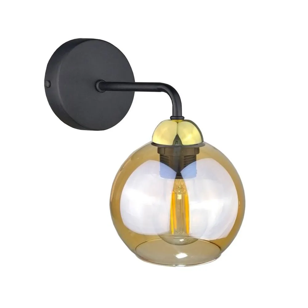 Netlighting Melle Dome Wall Lamp Gold 23cm 1x E27