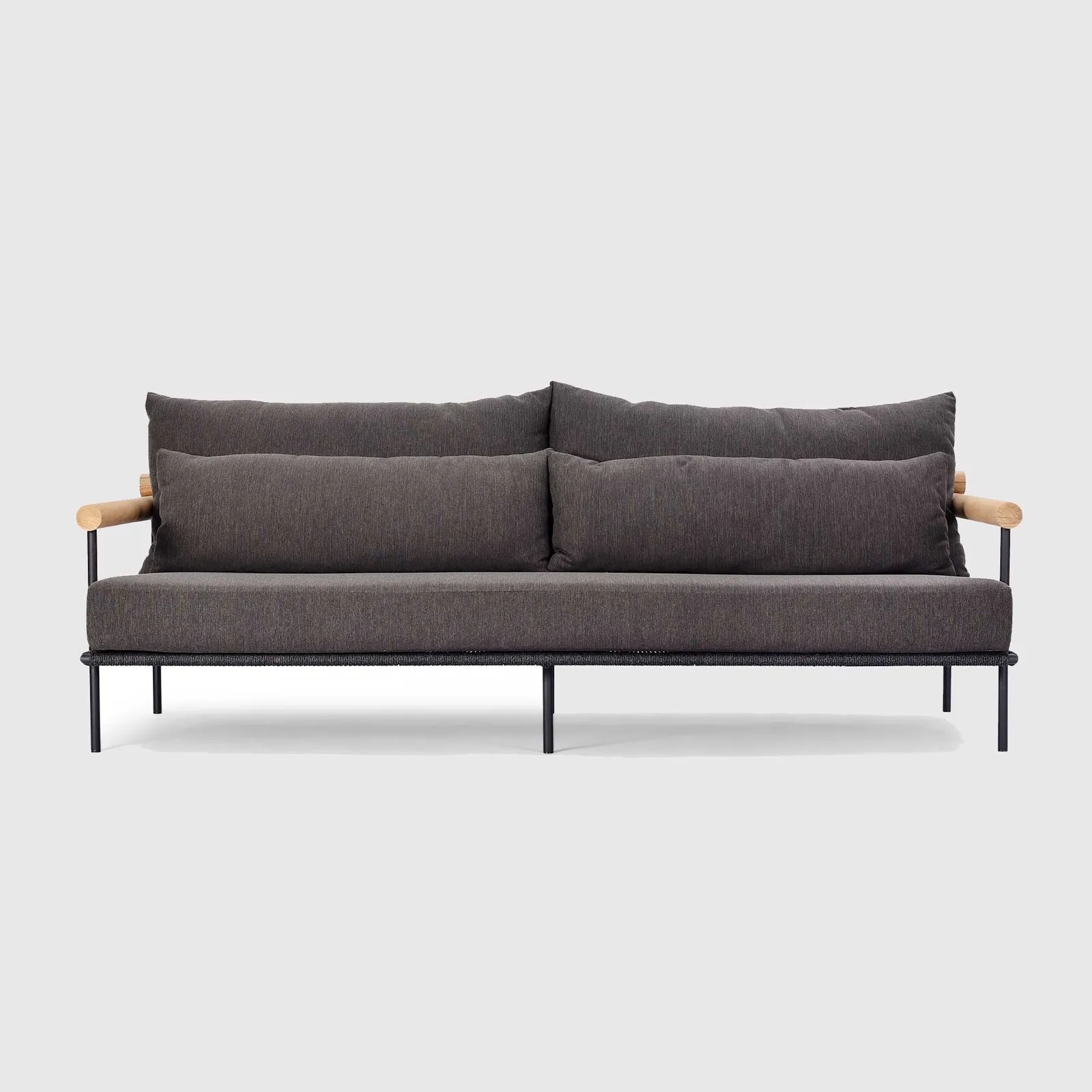 Zanzibar Garden 3.5 Seater, Aluminium, Black | Barker & Stonehouse 2
