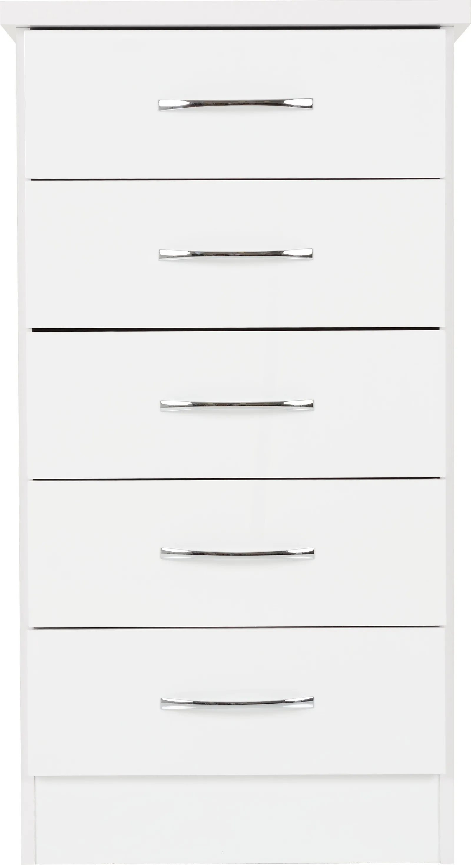 Seconique Nevada 5 Drawer Narrow Chest in White 3