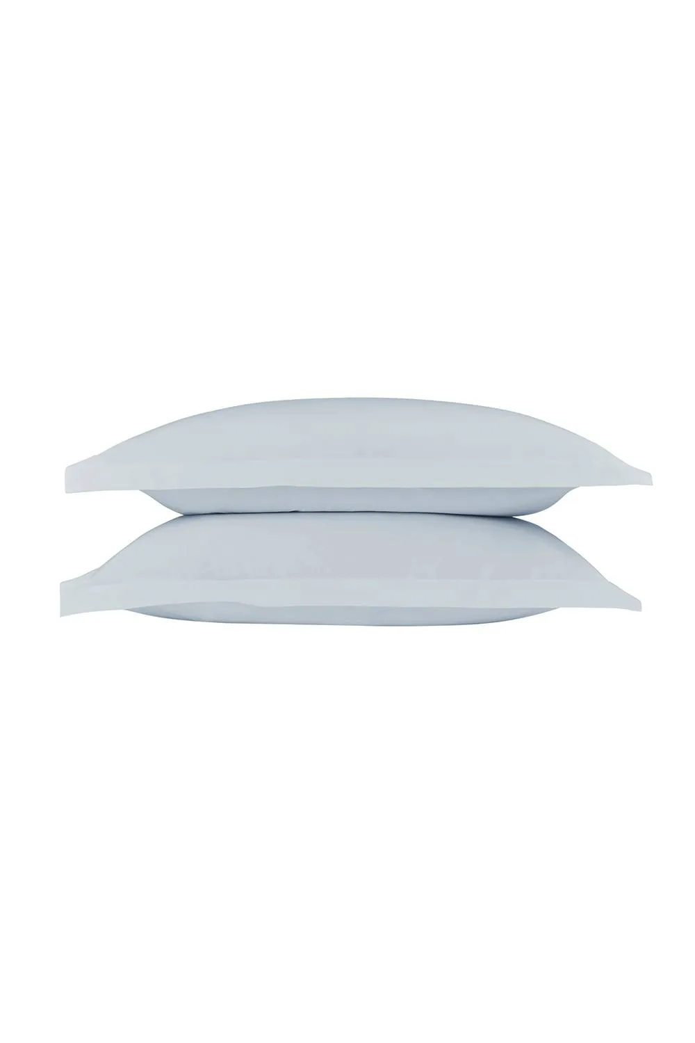 CHRISTY Pure Cotton Percale Oxford Pillowcase Pair in Pale Blue 1