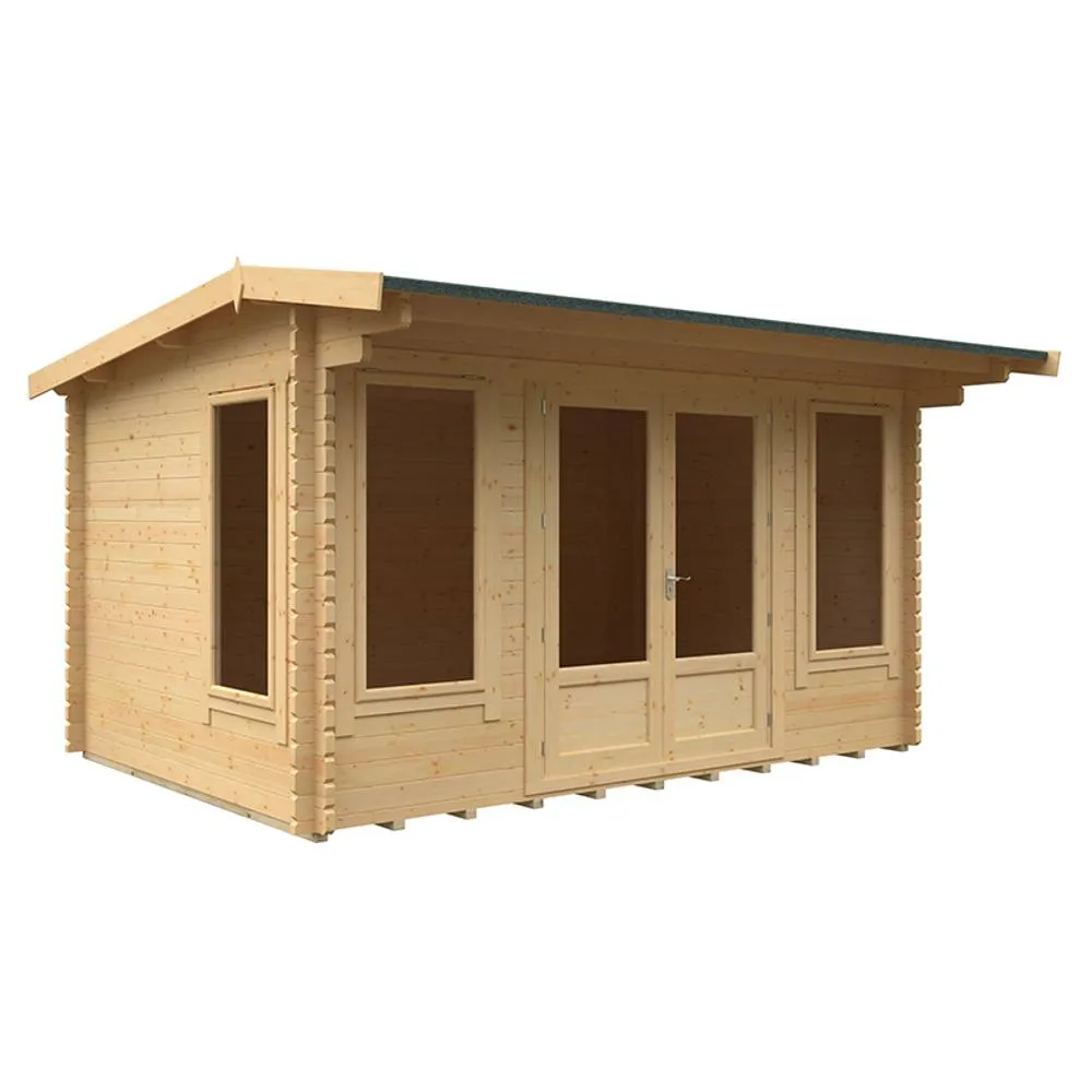 Buttercup Farm 14x10 The Jacob 44mm Cabin - L415 x W295 x H247 cm in Natural
