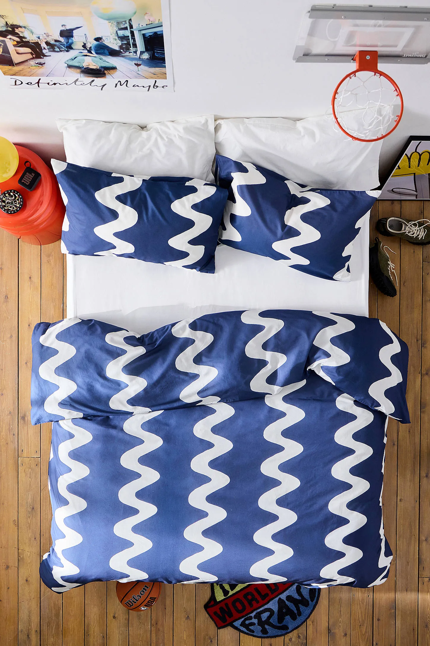 Big Wave Duvet Set - Blue 2