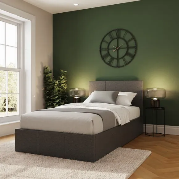 Side Lift Ottoman Bed Frame, Fabric