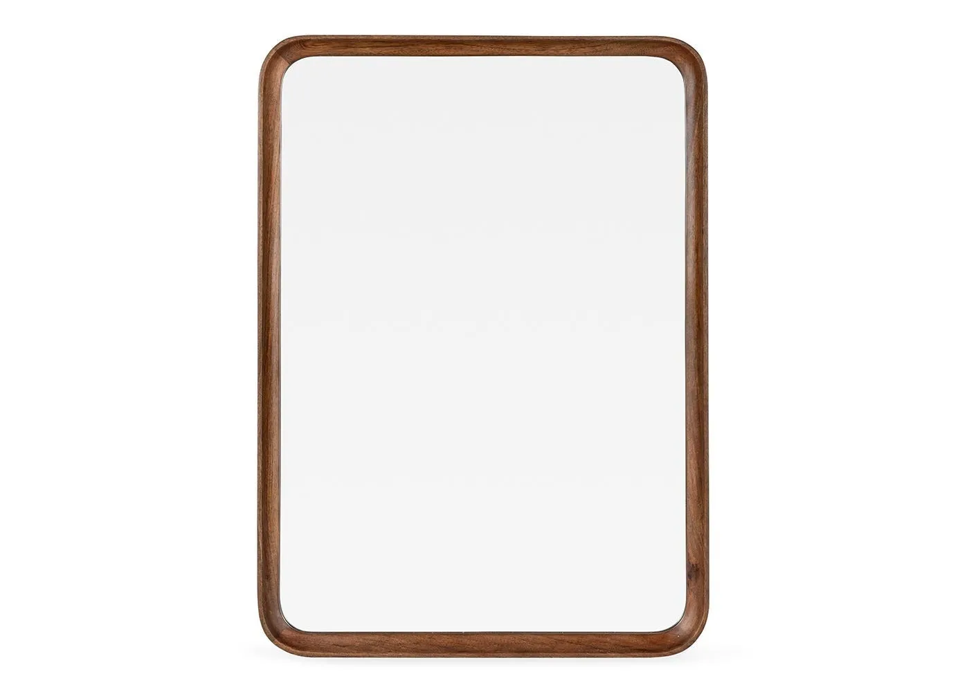 Heal's Livorno Rectangle Wooden Mirror Walnut Finish 110 x 80cm 1