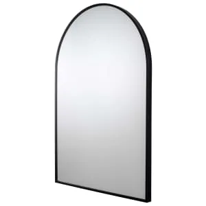 Croydex Arched Framed Mirror - Matt Black - 730 x 500mm 2
