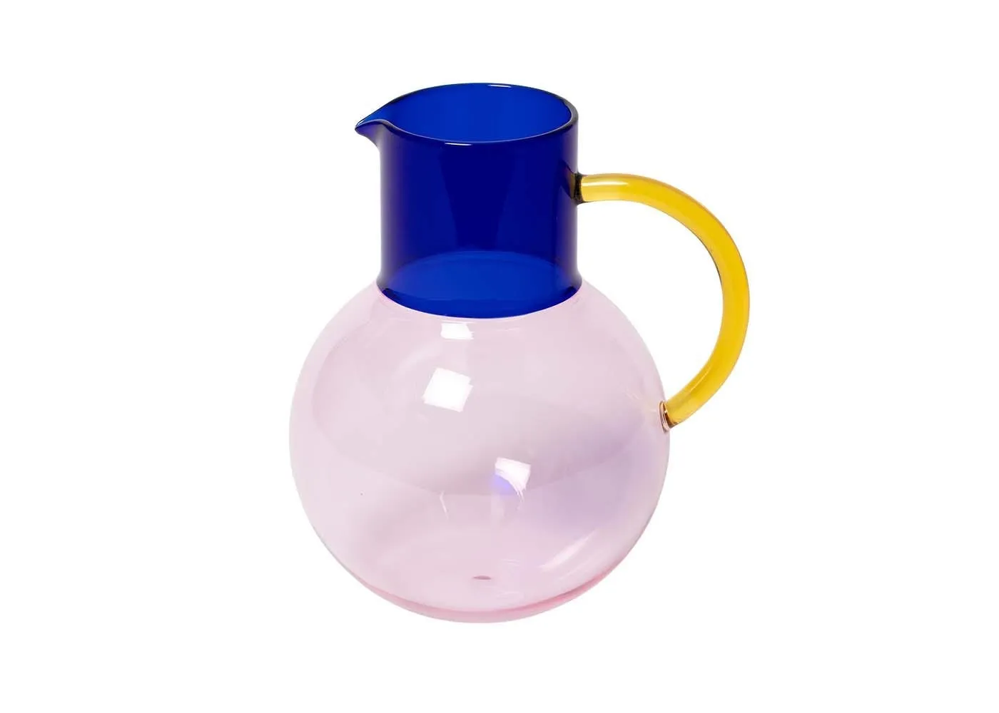 Block Design Block Jug Pink & Cobalt Large