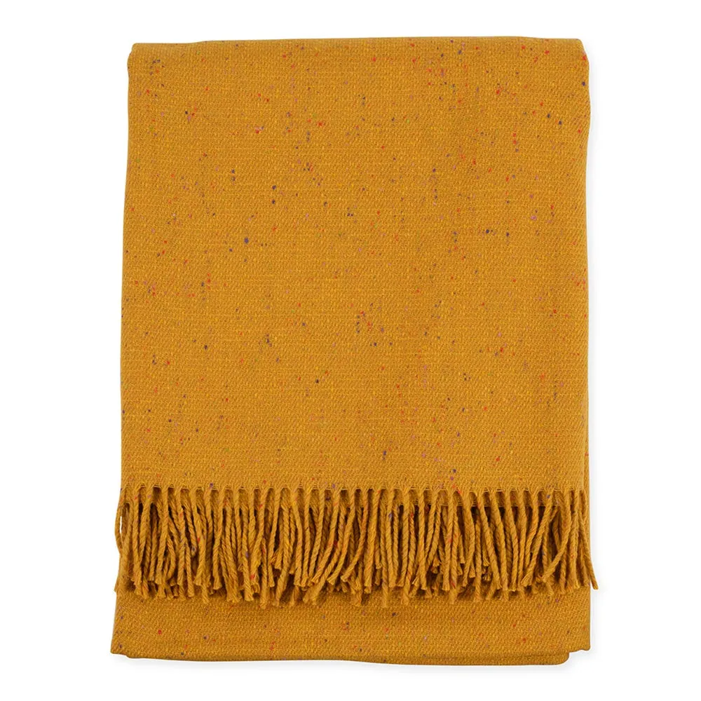 Heal's Donegal Wool Throw Yellow 2