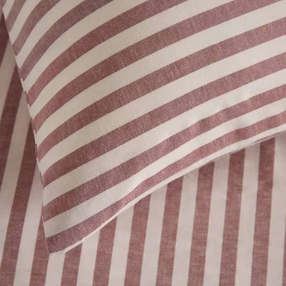 Portloe Stripe 100% Cotton Duvet Cover & Pillowcase Set 4