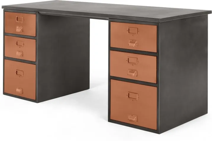 Stow Storage Desk, Copper