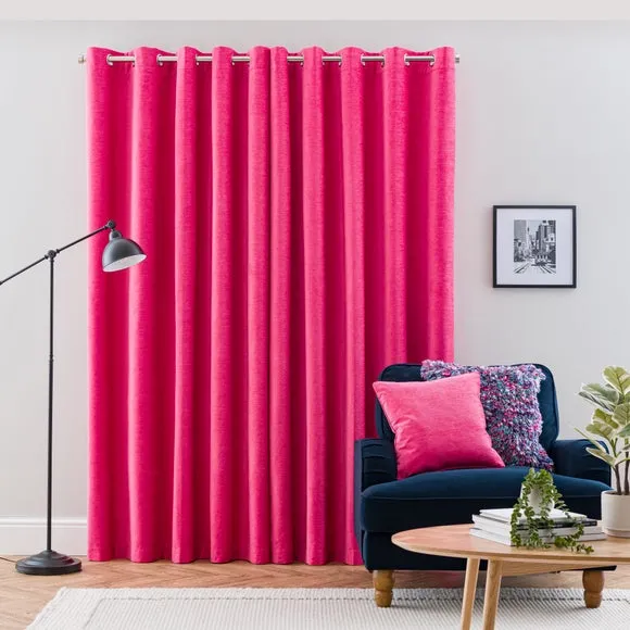 Genoa Chenille Blackout Eyelet Curtains 4