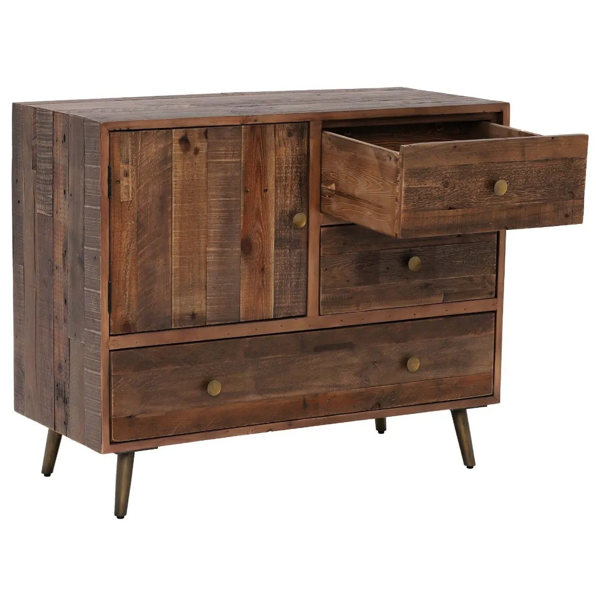 Modi 3 Drawer & Door Buffet Cabinet, Wood | Barker & Stonehouse 4