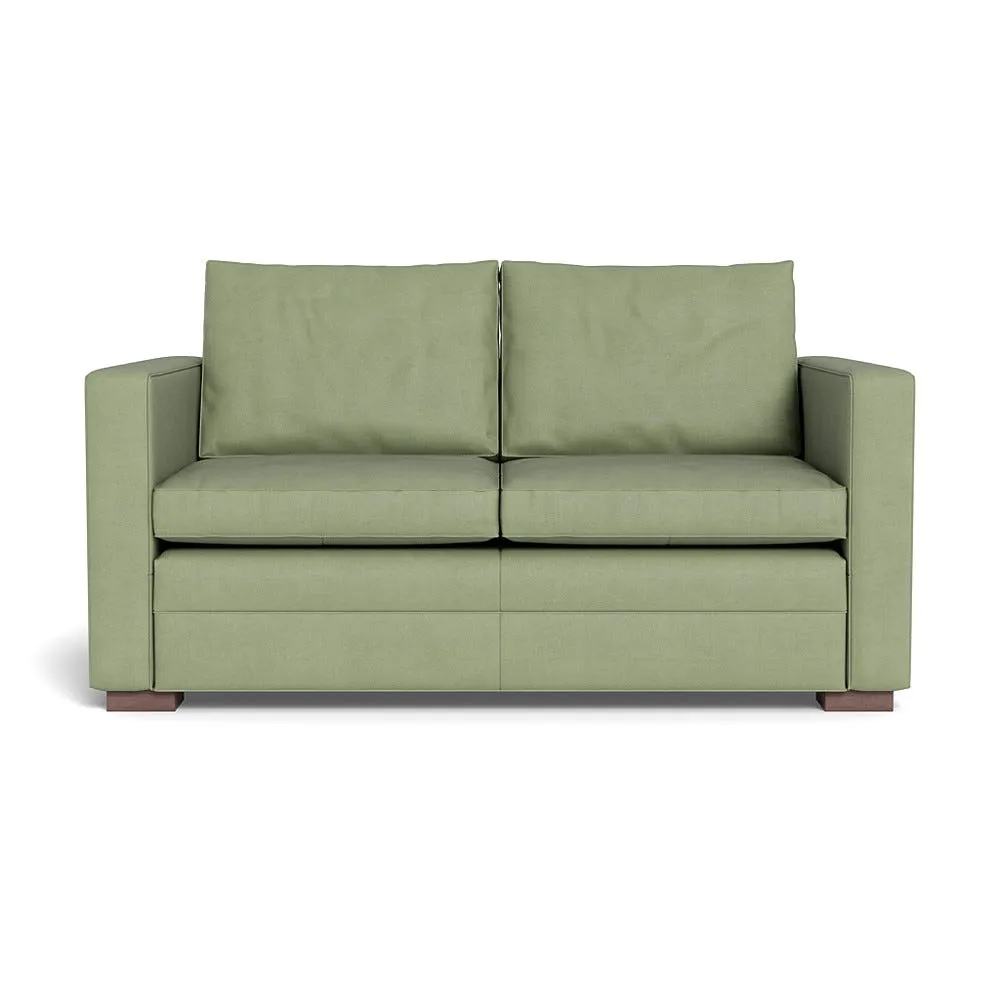 Heal's Palermo 2 Seater Sofa Siena Cotton Pistachio Walnut Feet