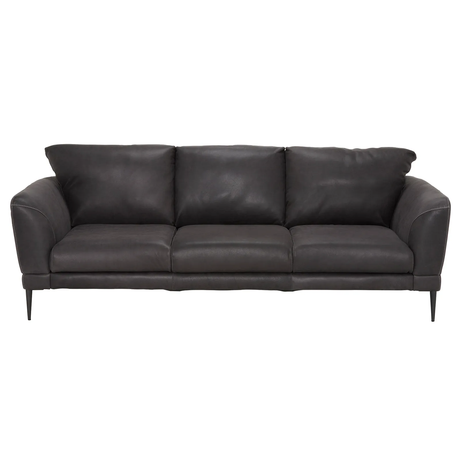 Tennessee 3 Seater Sofa, Grey Leather | Barker & Stonehouse