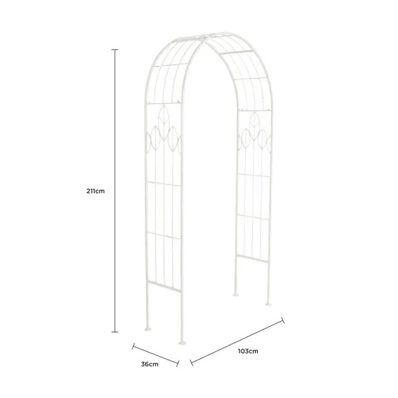 Rustic Leaf Metal Arch 6