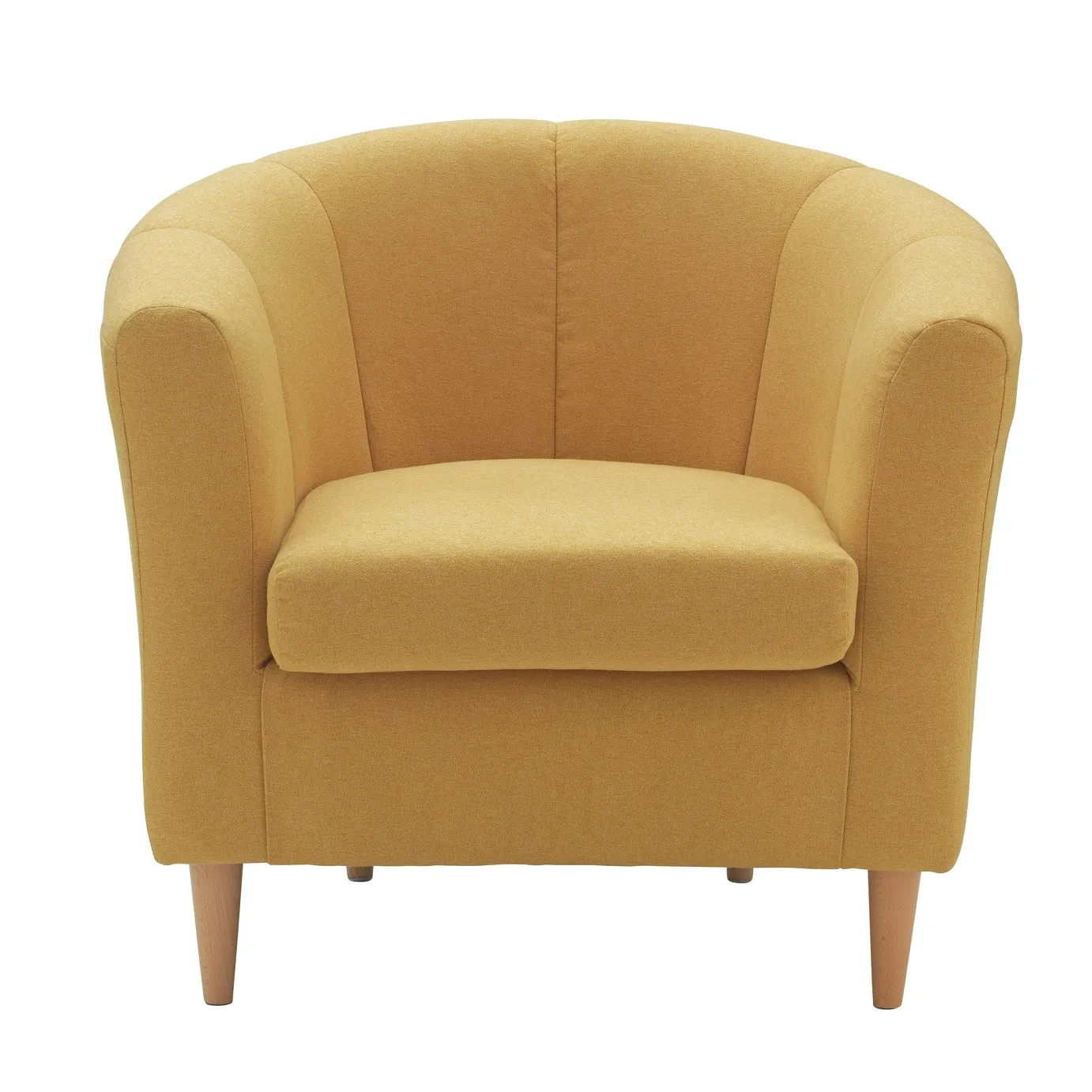 Habitat Ayres Fabric Tub Chair - Yellow