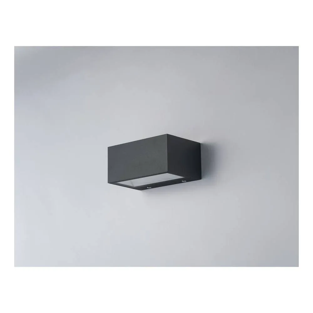 Netlighting TWIN LED 2 Light Up Down Light Anthracite IP54 900lm 4000K in Black