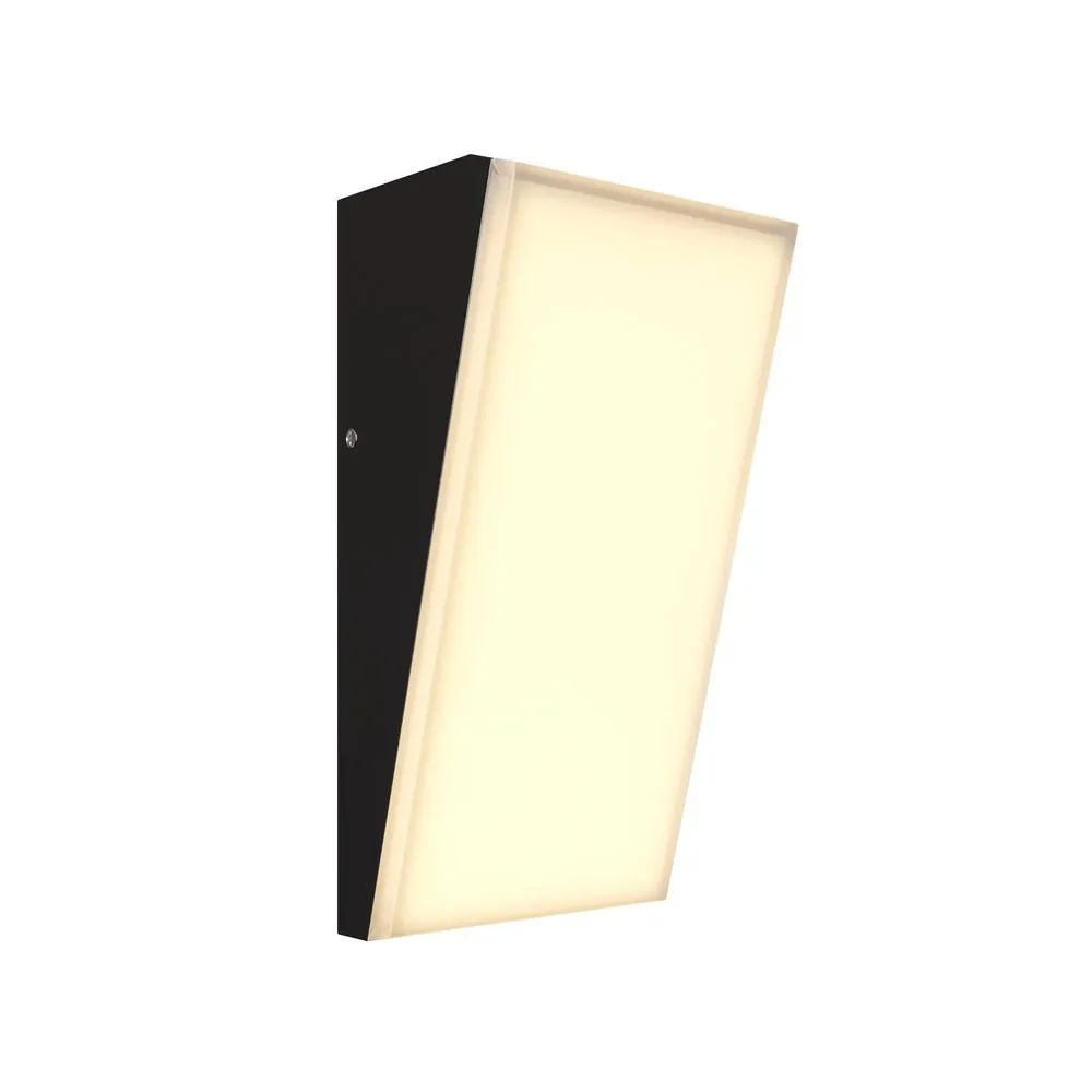 Netlighting Brick 18x9cm Outdoor Wall Down Lamp Graphite 3000K 1100lm IP54 in Grey