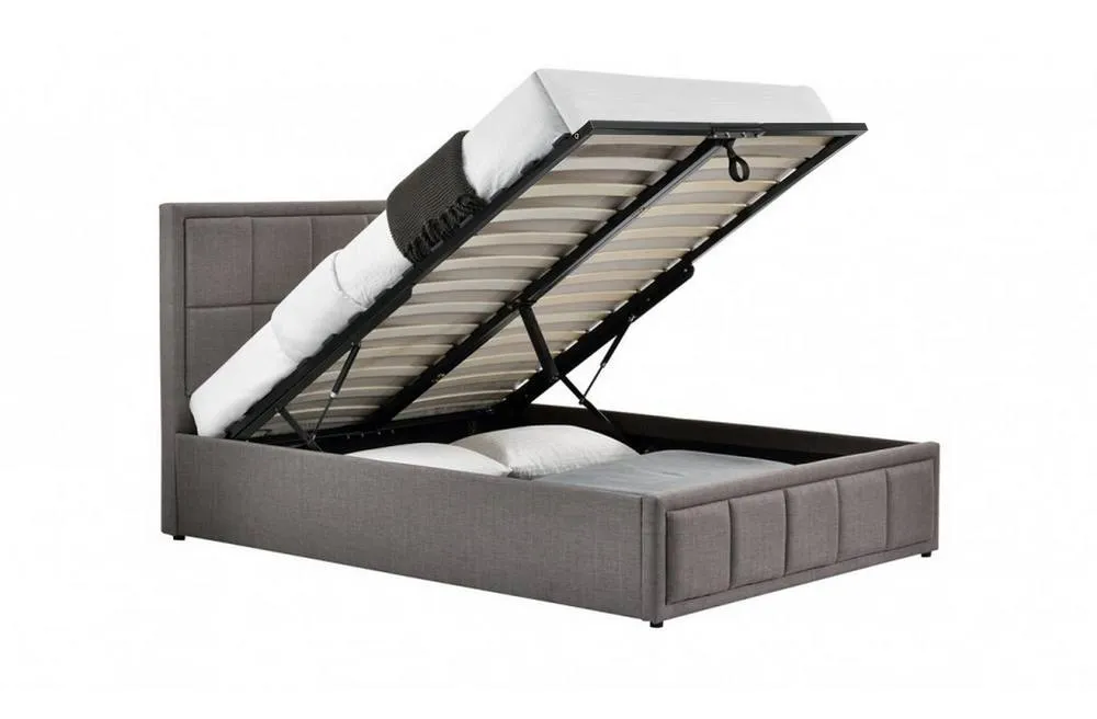 Birlea Fabric Ottoman Bed Frame Storage Hannover Gas Lift in Grey 6
