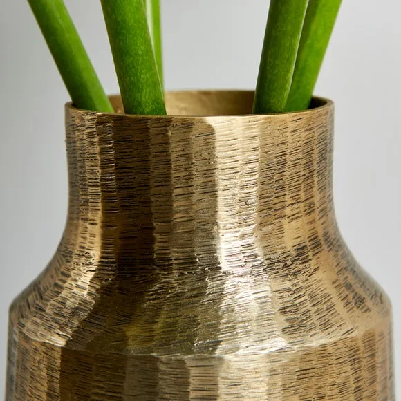 Aluminium Gold Vase 2