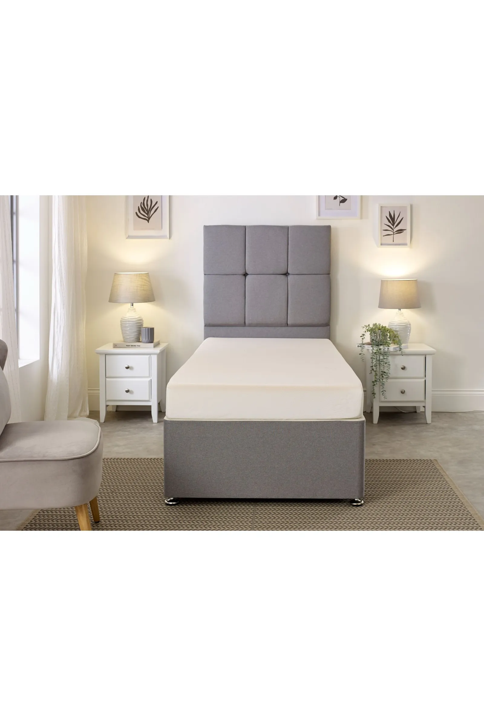 eXtreme Comfort Ltd 10cm Deep Ortho Reflex Foam Value Mattress in White 2