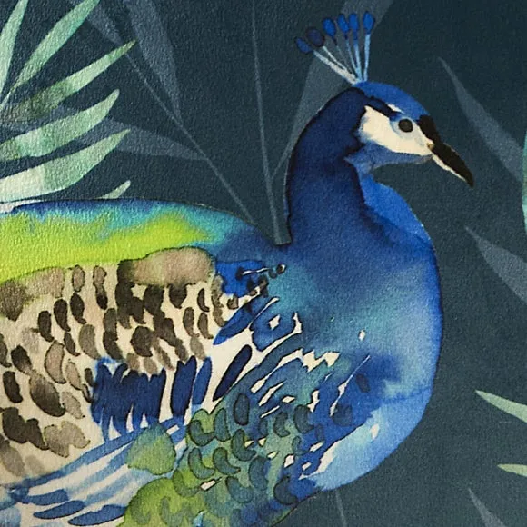 Peacock Jungle Square Filled Cushion 5